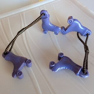 Vintage 1980s Roller Skates Elastic Hair Ties